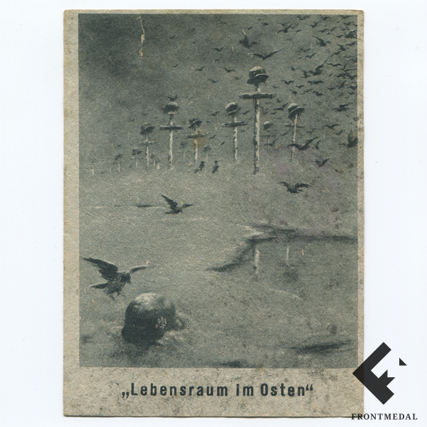 Агитационная почтовая карточка " lebensraum im Osten "