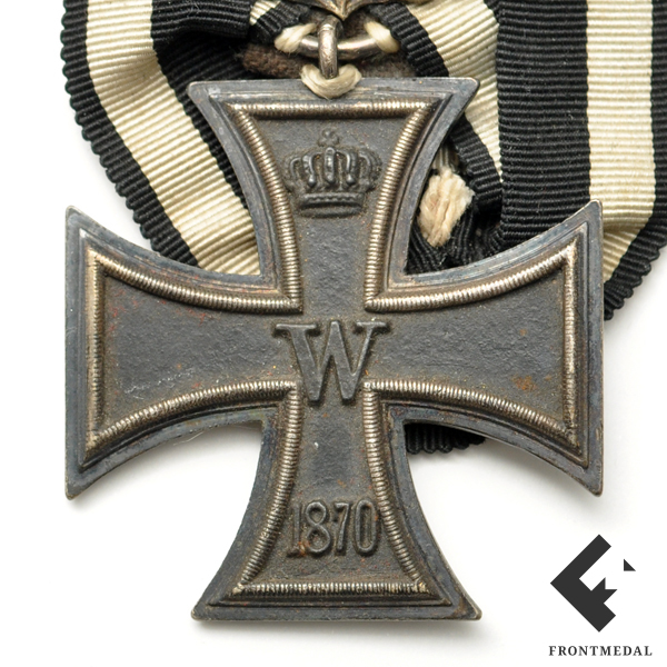 Железный крест 2 кл. обр. 1870 года с пристежкой "25 лет"