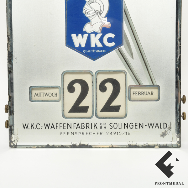 Механический календарь фабрики "WKC Solingen" (Германия, 1930-е гг.)