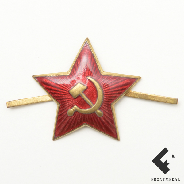 Цельная эмблема "Красная звезда" на головной убор Красной армии