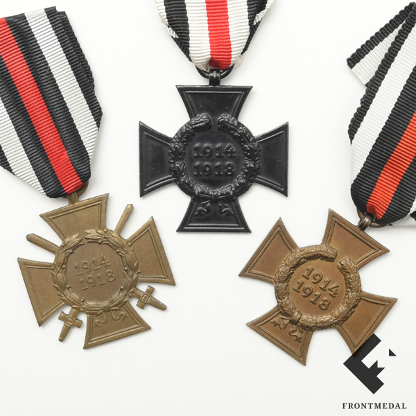Комплект из трех вариантов Памятного креста войны 1914-18 гг.