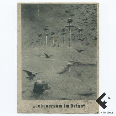 Агитационная почтовая карточка "lebensraum im Osten"