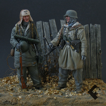 Пулеметный расчет дивизии СС "Мертвая голова" (Харьков, 1943)