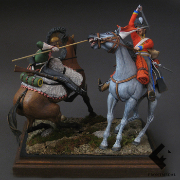 Виньетка "Схватка при Ватерлоо", 1815 год