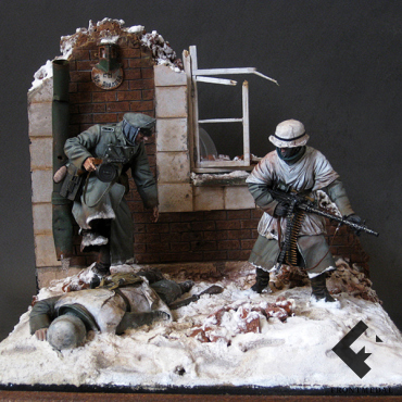 Виньетка "Уличный бой" (Россия, зима 1941 г.)