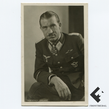 Фото-открытка из серии Кавалеры РКЖК (Adolf Galland)