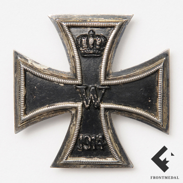 Железный крест 1 кл. обр. 1914 г. с фурнитурой для пришивания к кителю