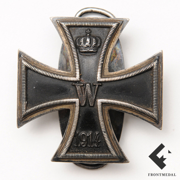 Железный крест 1 кл. обр. 1914 г. на уникальной системе крепежа