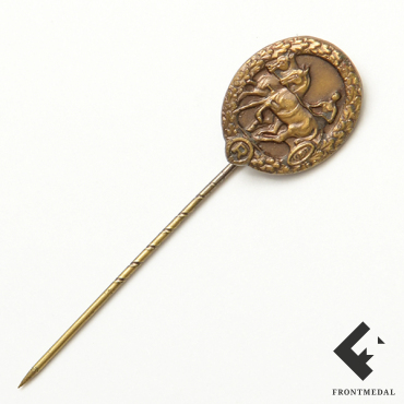 Фрачная версия нагрудный знака "За управление повозкой" в бронзе