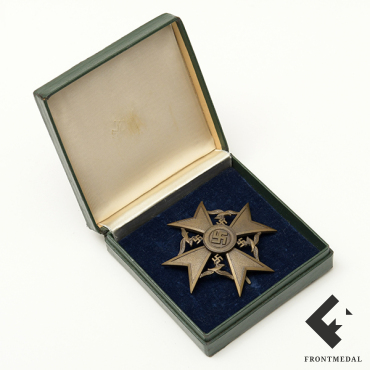 Испанский крест в бронзе без мечей (клеймо L/52) в футляре LDO