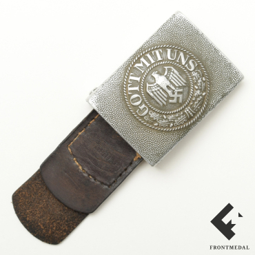 Алюминиевая пряжка рядового состава пехоты Вермахта с хлястиком