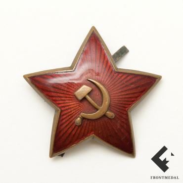 Эмблема "Красная звезда" на головной убор командного состава РККА