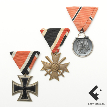 Лот: три боевые награды на колодках австрийского типа