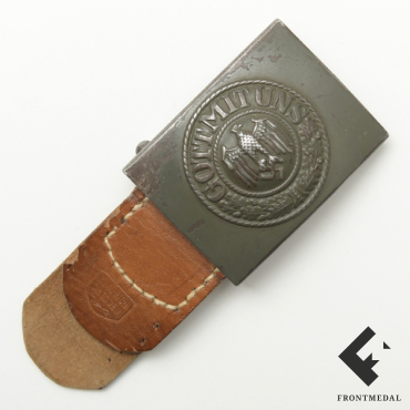 Стальная пряжка для ремня рядового состава пехоты Вермахта
