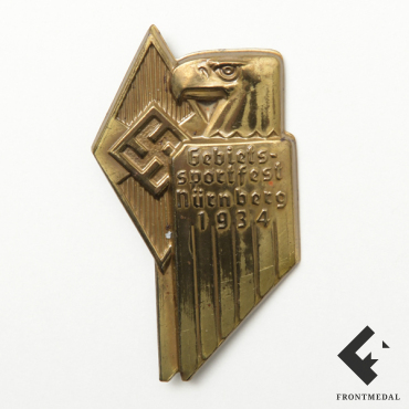 Значок участника спортивного фестиваля Гитлерюгенда (Нюрнберг, 1934 г.)