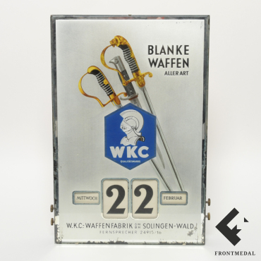 Механический календарь фабрики "WKC Solingen" (Германия, 1930-е гг.)