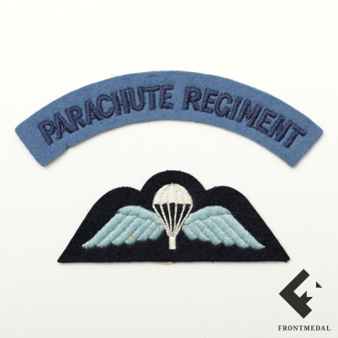 Знак и эмблема британского армейского парашютиста, 1941-45 гг.