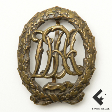 Спортиный знак DRA в бронзе