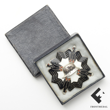 Военно-спортивный крест союза Стальной шлем в коробке