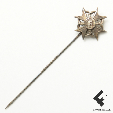 Миниатюрная версия Испанского креста в серебре без мечей