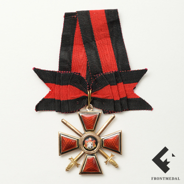 Знак ордена Св. равноапостольного князя Владимира 4 ст. с мечами