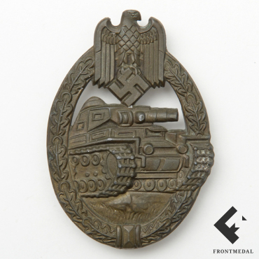 Знак За танковую атаку в бронзе (клеймо uu)