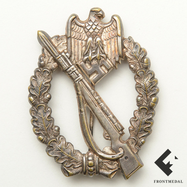 Знак Пехотный штурмовой в серебре (Wilhelm Deumer)