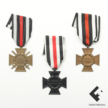 Комплект из трех вариантов Памятного креста войны 1914-18 гг.
