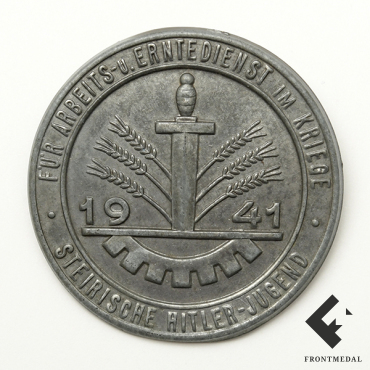 Знак за трудовую службу на войне (Гитлерюгенд Гау Штирии), 1941 г.