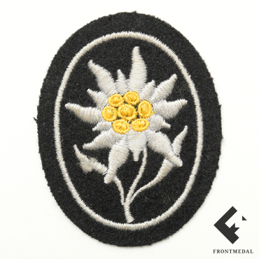 Нарукавная эмблема Эдельвейс на китель для Войск-СС