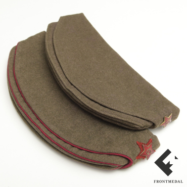 Головные уборы РККА - пилотка рядового и командирского состава