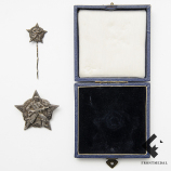 Знак "Чехословацкий Партизан" в футляре с миниатюрой