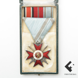 Крест "За храбрость" обр. 1941 г. в футляре с полевой планкой
