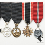 Фрачная колодка с миниатюрами наград образца 1957 года