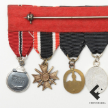 Фрачная колодка с миниатюрами наград образца 1957 года